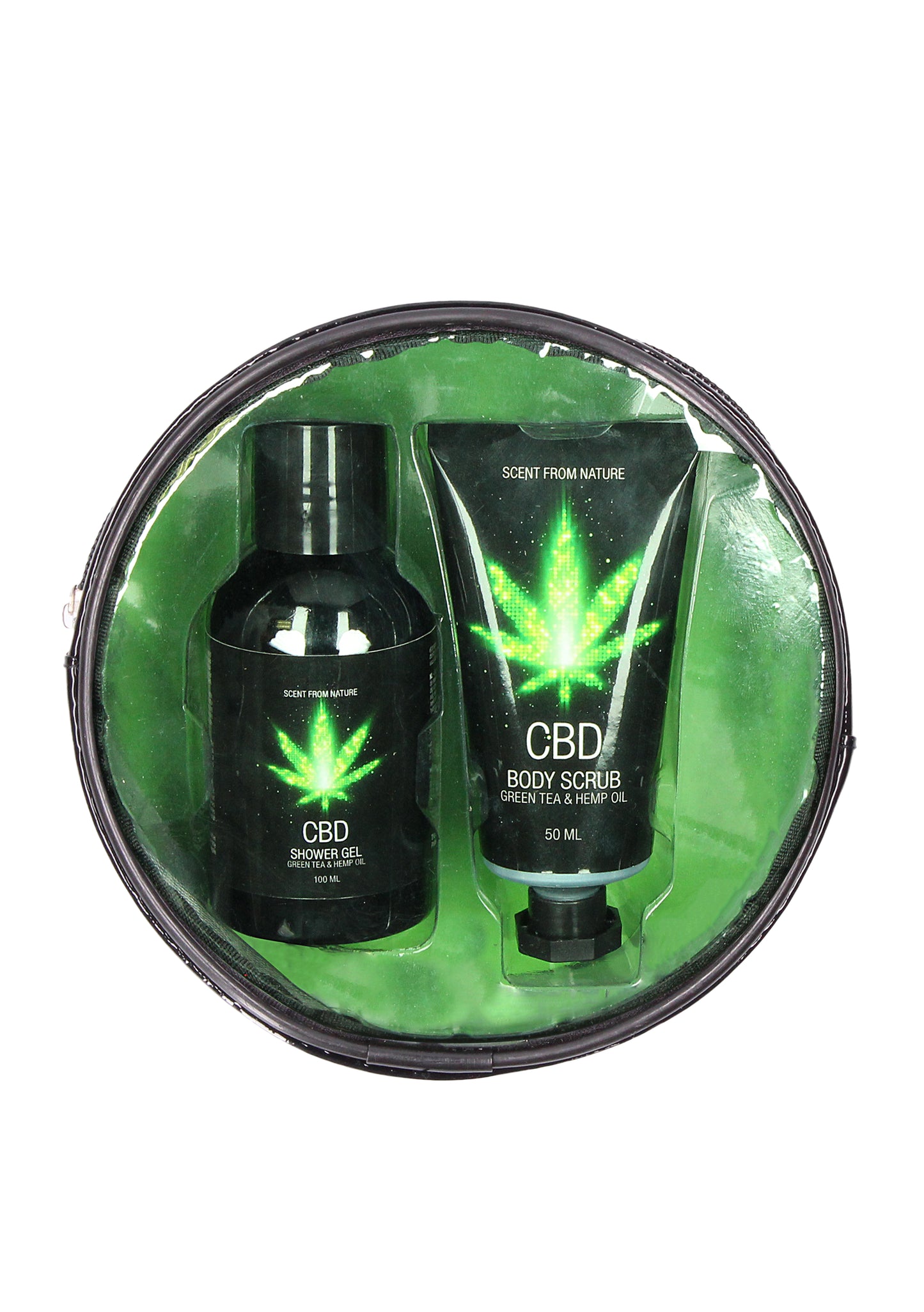 CBD - Bath and Shower - Travel set - Green Tea Hemp Oil