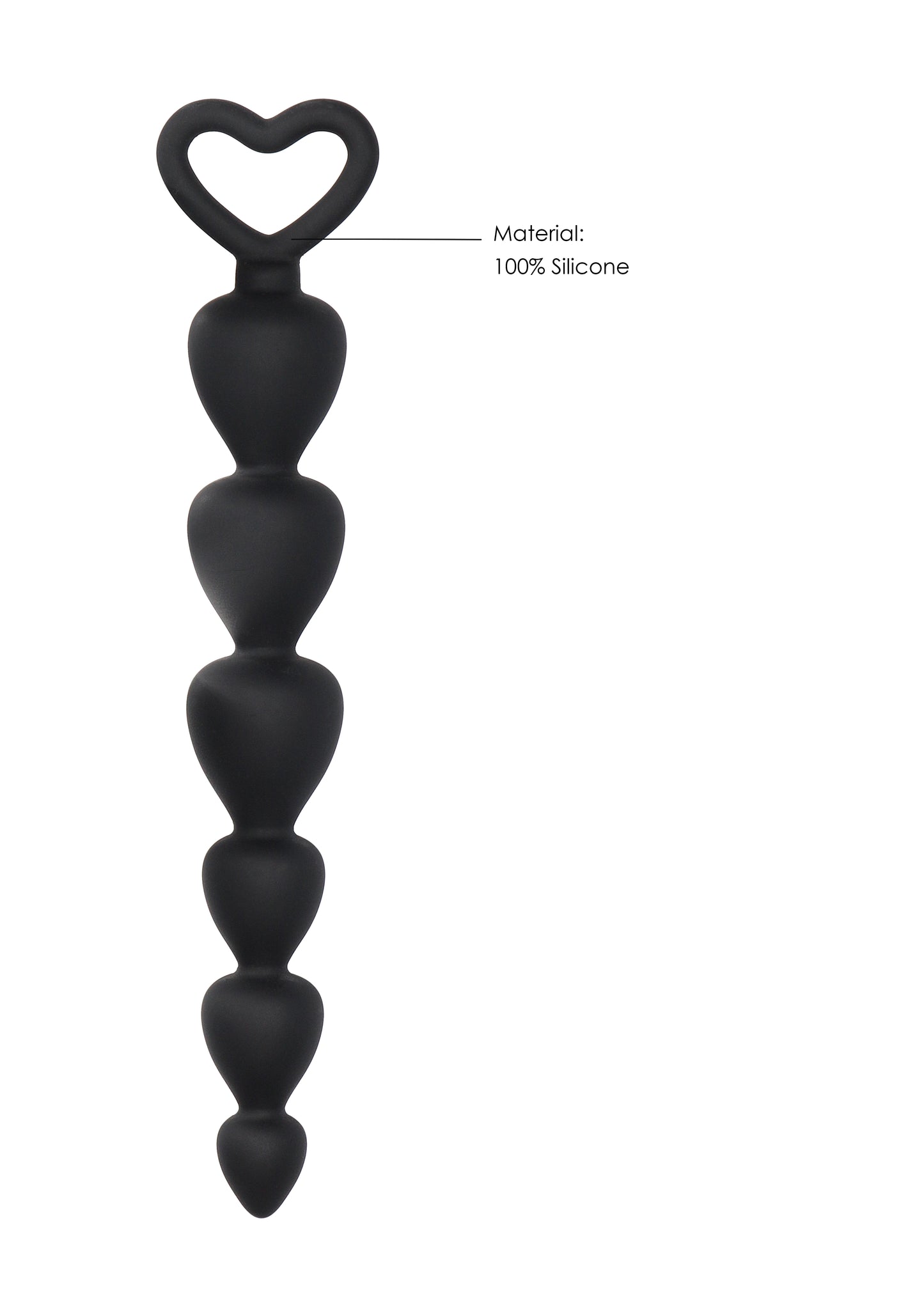 Silicone Anal Beads - Black