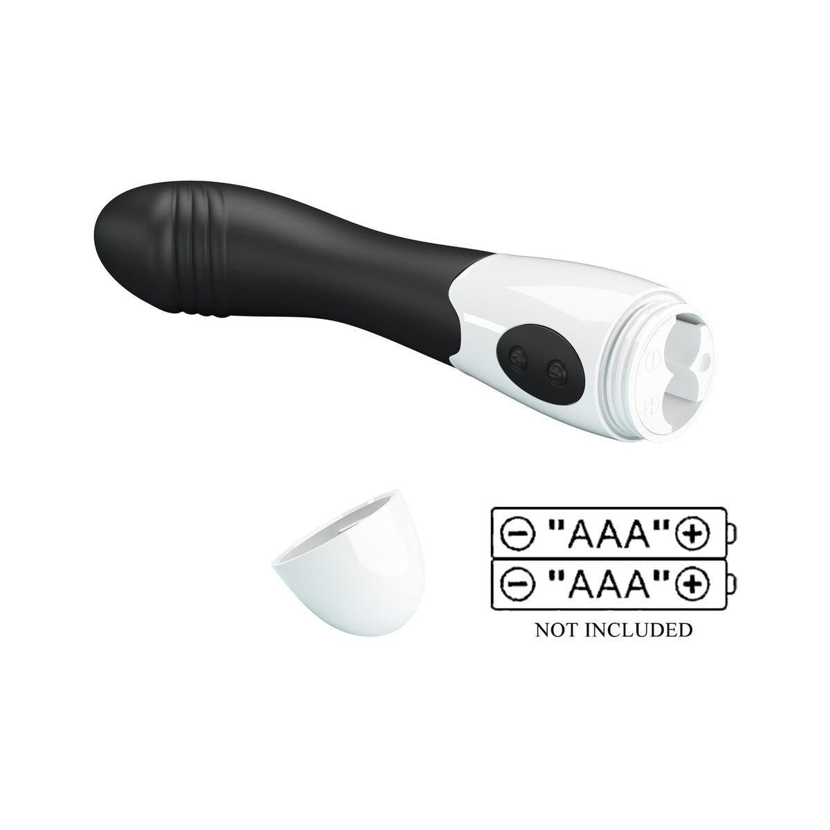 Elemental black vibrator,30 vibracija