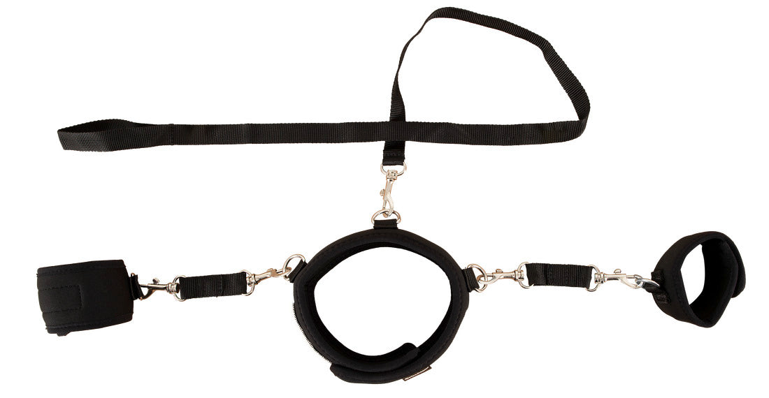 Collar with Cuffs and Leash