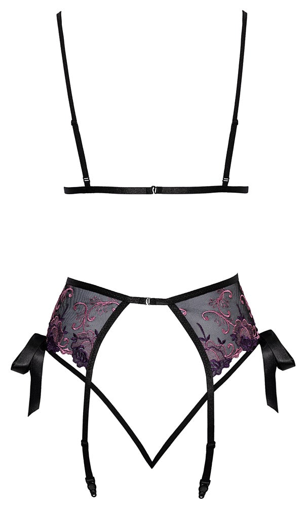 Set donjeg rublja crno/ljubičasto L/XL