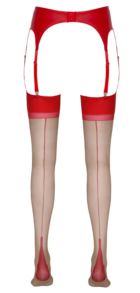 Stockings skin/red S