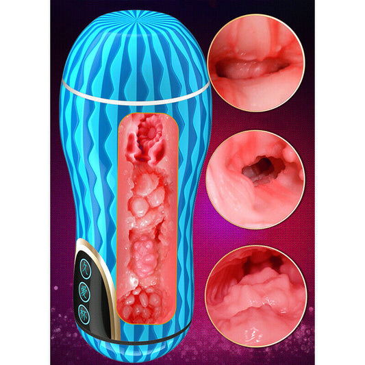 Masturbator Realist Pussy Pleasure Cup, TPE, Natural, 18 cm