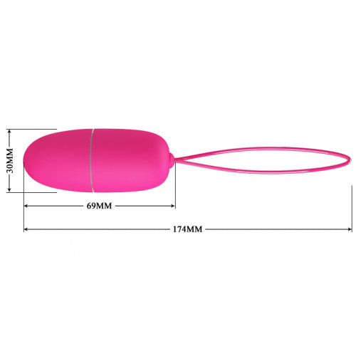 Egg Vibrator Selkie, 12 Vibration Modes, Remote Control, ABS, Pink