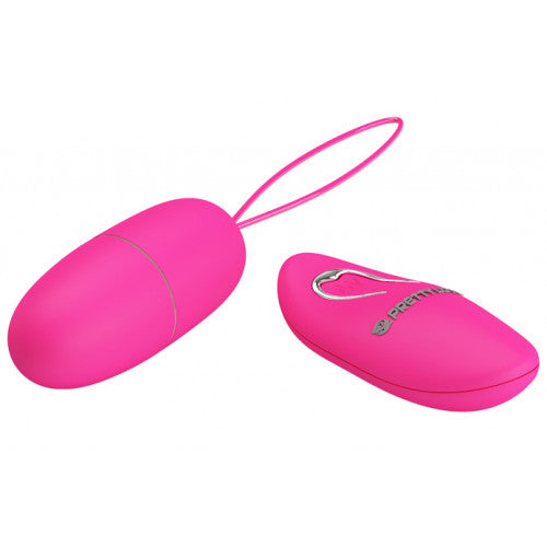 Egg Vibrator Selkie, 12 Vibration Modes, Remote Control, ABS, Pink