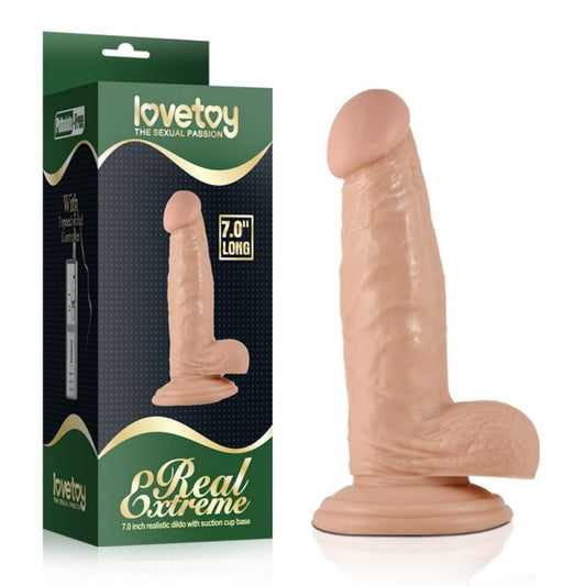 Realistic Real Extreme Dildo With Natural Suction Cup 17 Cm