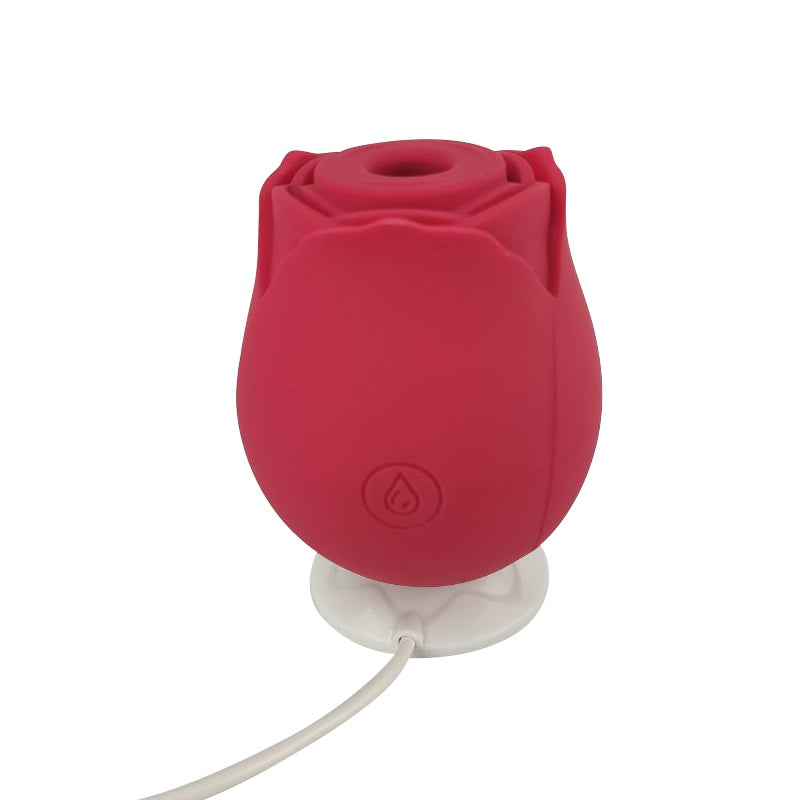 Red rose suction vibrator