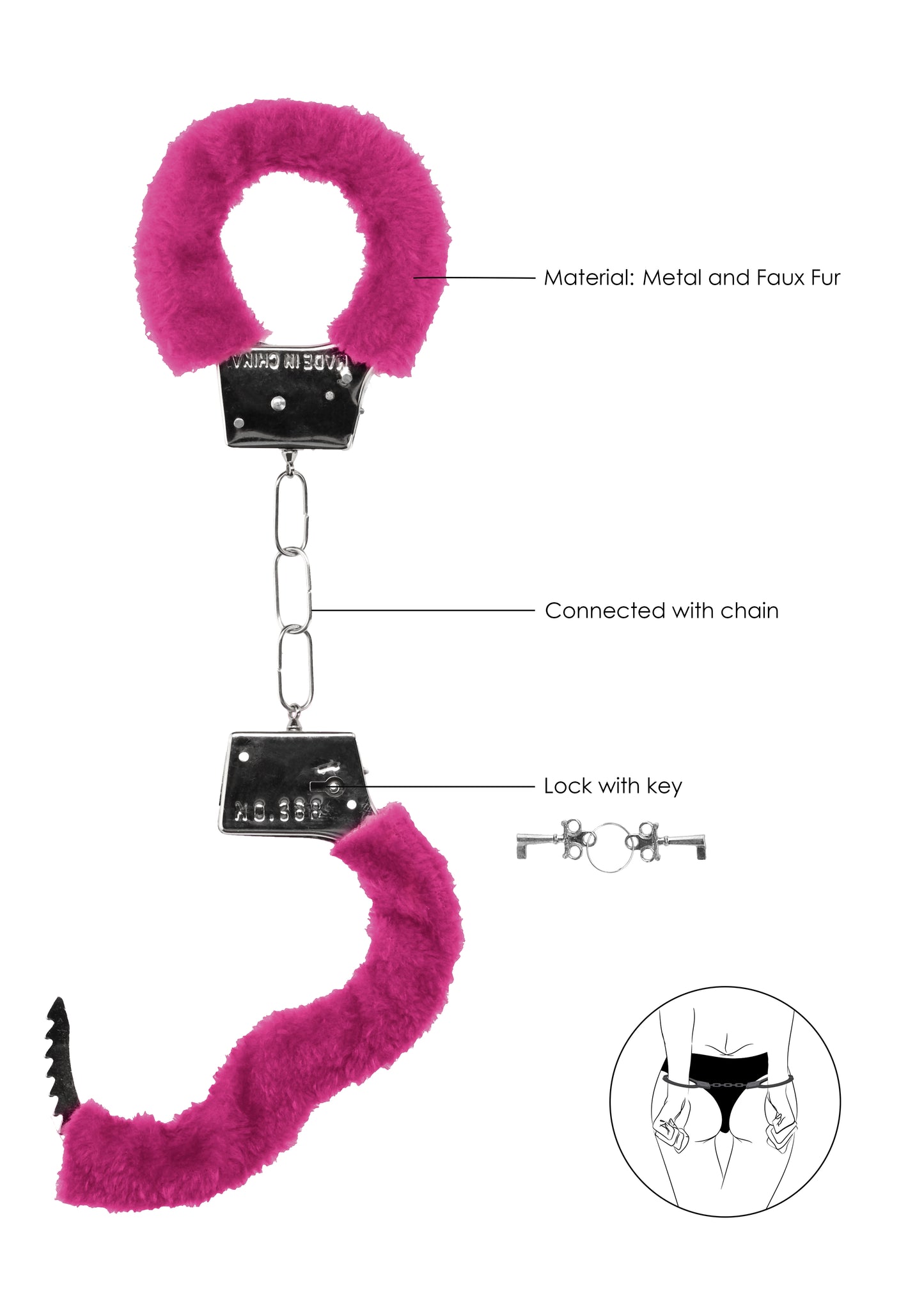 Beginners handcuffs pink