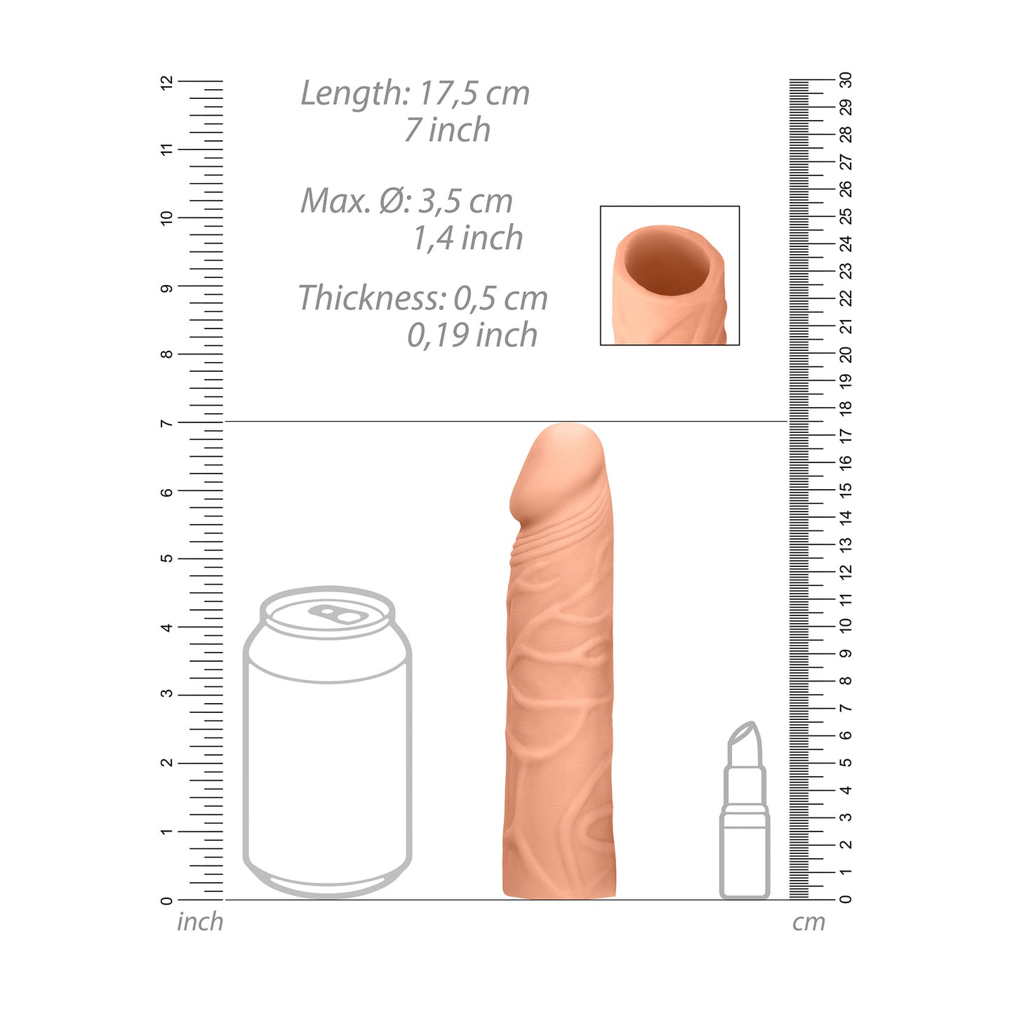 Navlaka za penis 17 cm