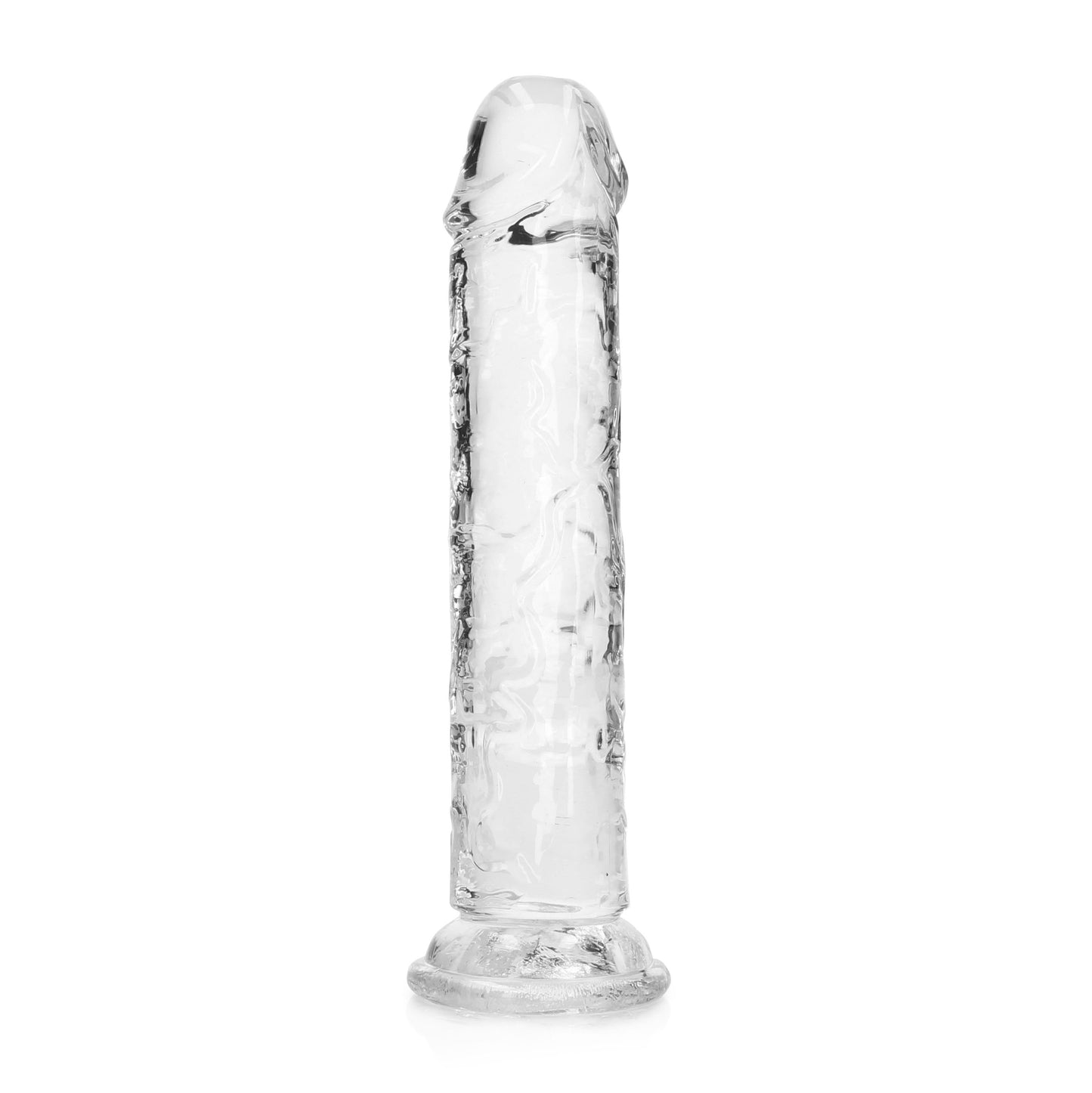 Straight Realistic Dildo Suction Cup - 7'' / 18 - Tra