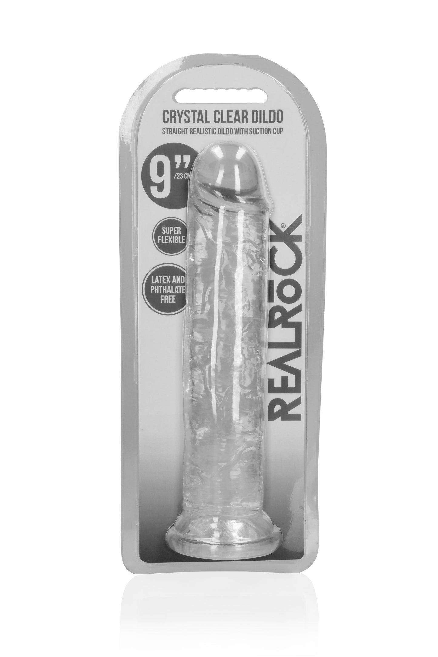 Straight Realistic Dildo Suction Cup - 9'' / 23 - Tra