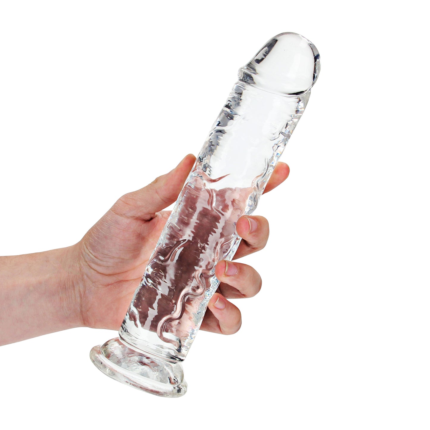 Straight Realistic Dildo Suction Cup - 9'' / 23 - Tra