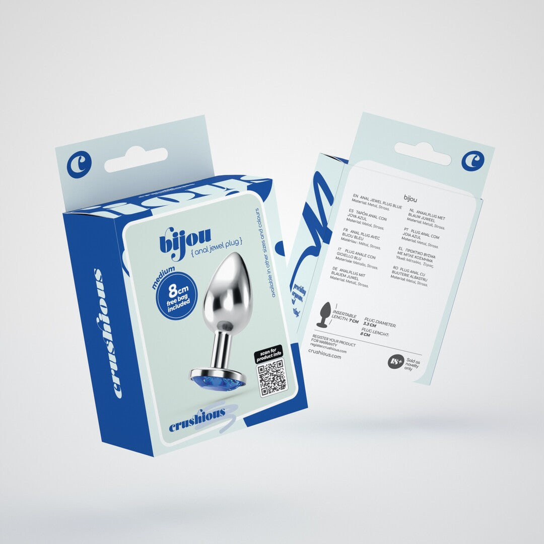 Crushious butt plug M plavi