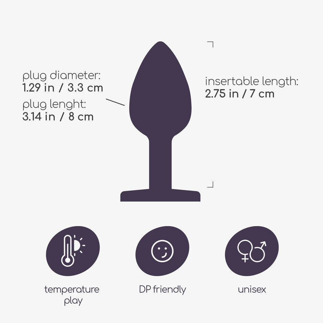 Crushious butt plug M plavi