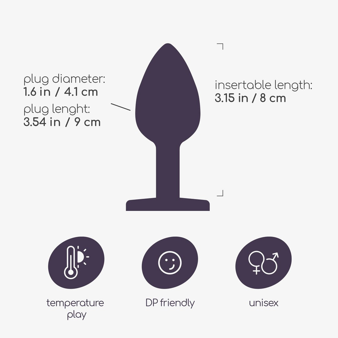 Crushious butt plug L plavi