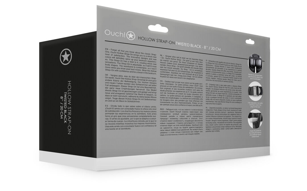 Ouch hollow strap on 20 cm