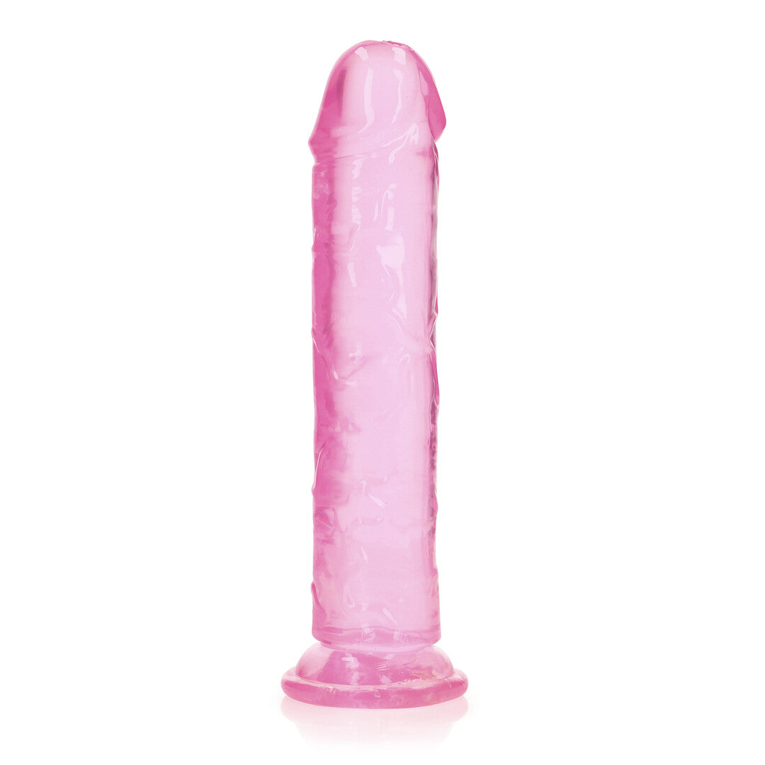 Crystal clear dildo 25 cm rozi