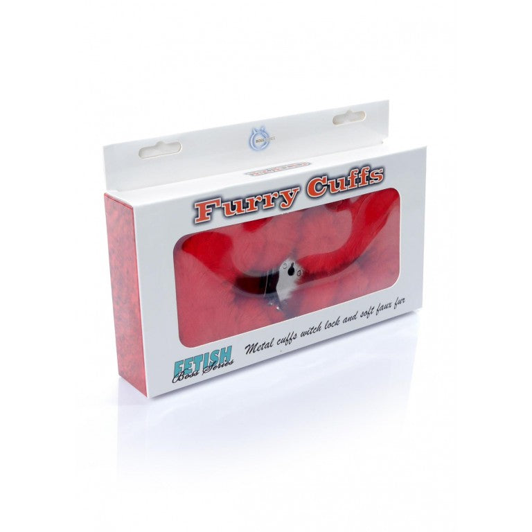 Lisice Furry cuffs crvene