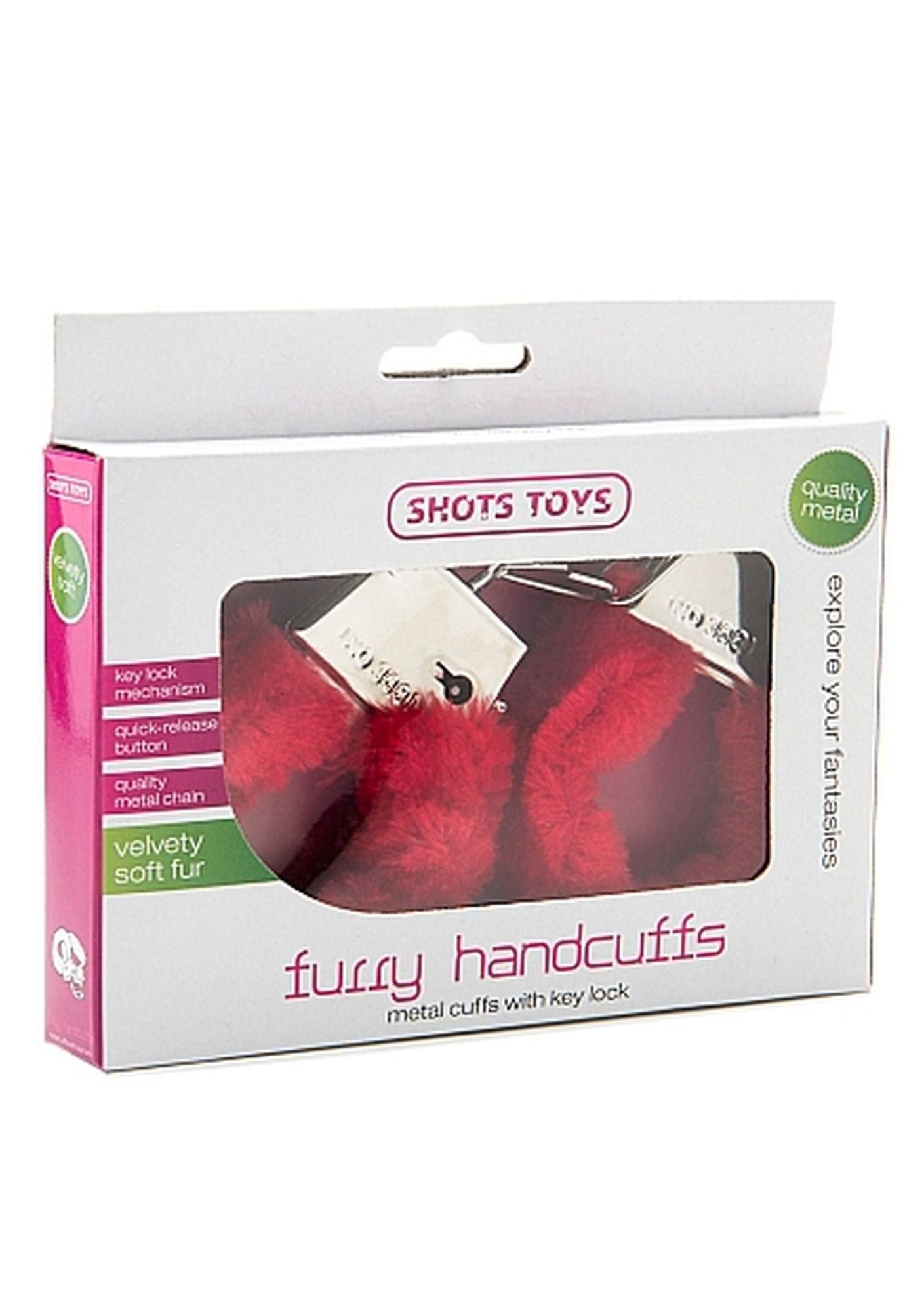 Furry cuffs crvene