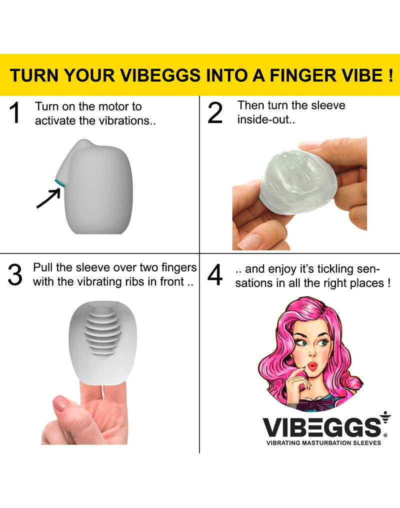 Vibeeggs vibrirajući masturbator i navlaka