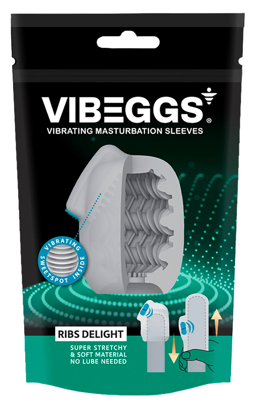Vibeeggs vibrirajući masturbator i navlaka