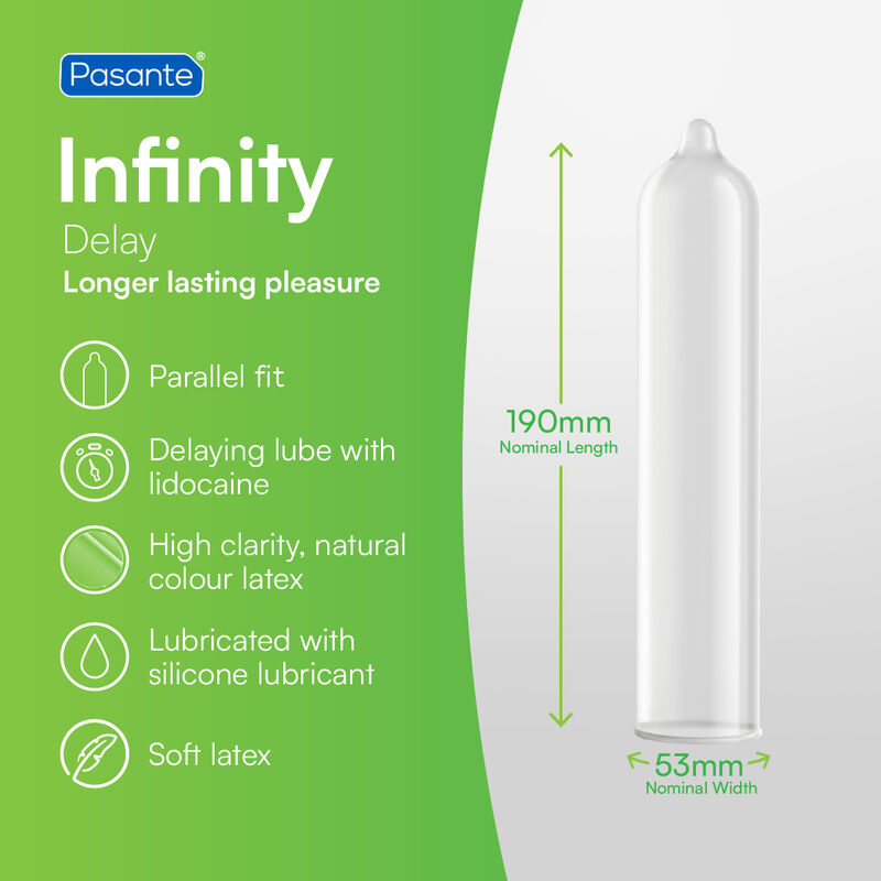 Pasante delay kondomi 53mm