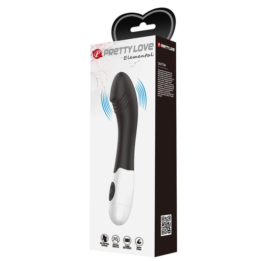 Elemental black vibrator,30 vibracija