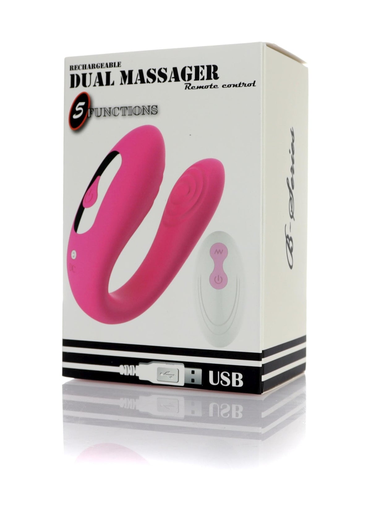 Stimulator - Masažer Dvostruki Vibrator USB 5 Funkcija / Daljinski Upravljač