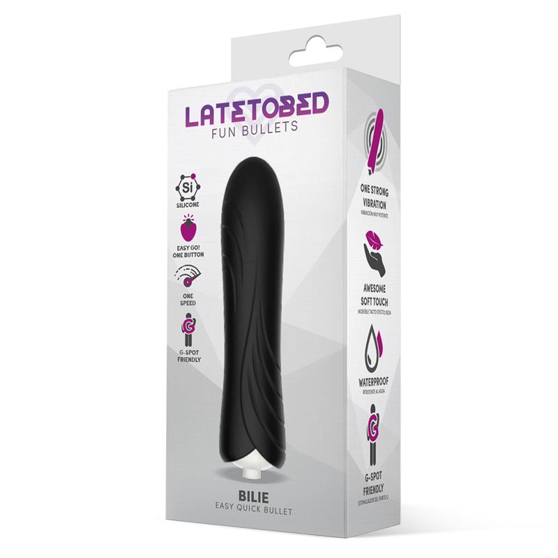 Bilie Easy Quick Vibrating Bullet Silicone Black